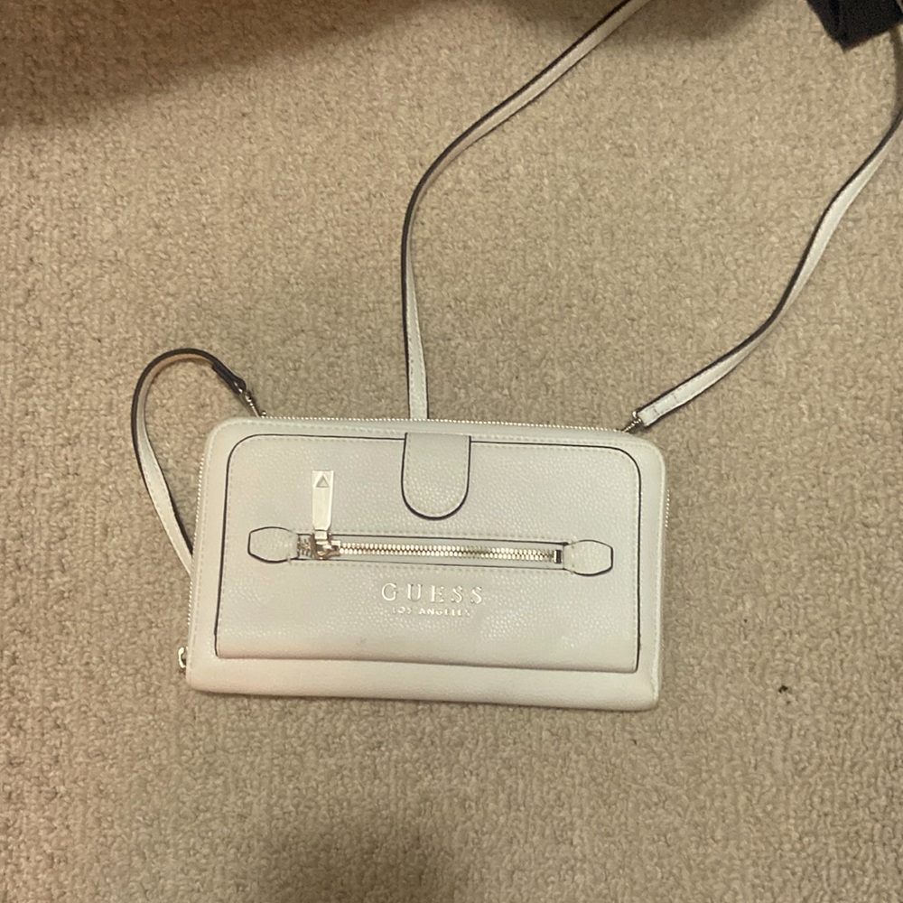 White guess purse